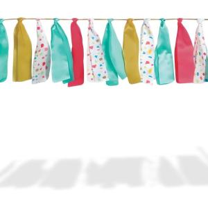 Charming Multicolor Garland – Pack of 1, Great for Parties & Events, Opalescent Tassel, 10″ x 10 ft(8.5″ x 72″)