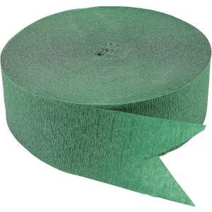 Jumbo Forest Green Paper Streamer Roll – 2″ x 500ft, 1 Piece – Eco-Friendly Decor for Parties & Events