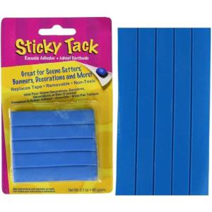 No Mess & Damage-Free Strong Adhesive Blue Sticky Tack – 2.1 oz. (1 Pc.) – Ideal for Hanging Decorations, Poster Mounting