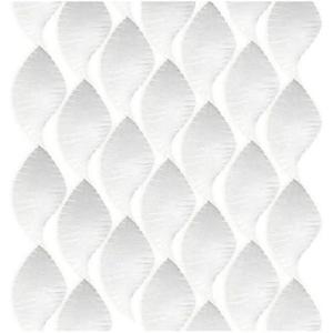 Wide White Paper Hanging Fringe Streamers – 30″ x 4.5″, 1 Piece – Perfect Banner for Complimenting Any Festive Occasion(White)