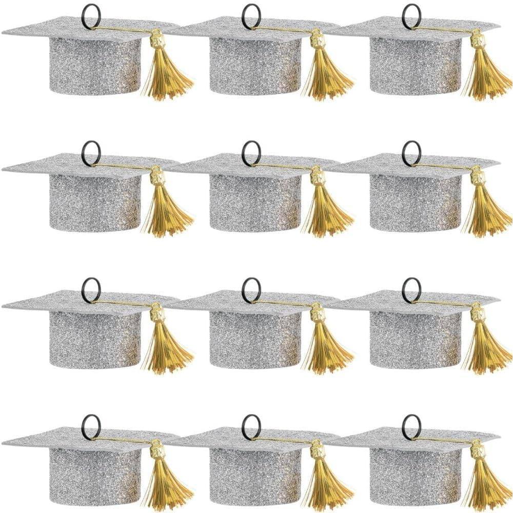 imageFelt Grad Cap Balloon Weight 175H x 4 W 1 Pc BlueGold