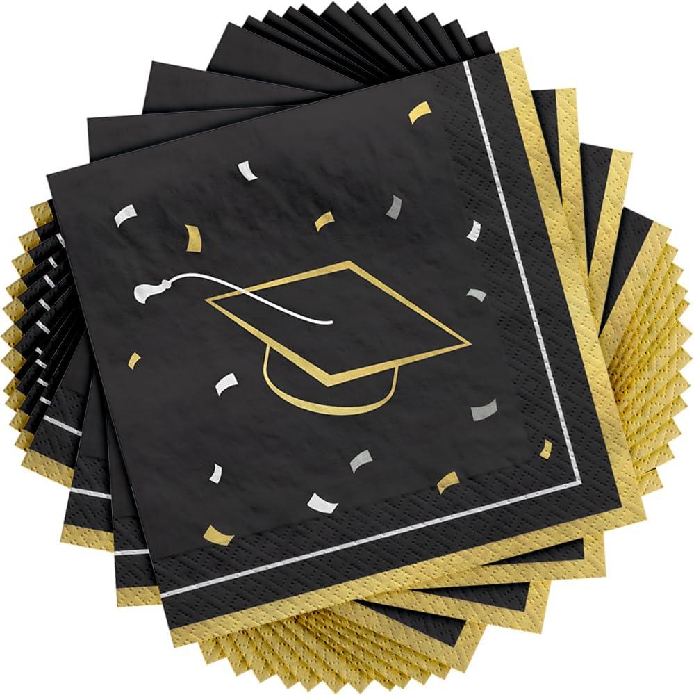 imageAmscan Dashing Multicolor Paper Class Dismissed Beverage Napkins 5 x 5 Pack of 40 Durable amp EyeCatching Party Essentials Great for GraduationPack of 40