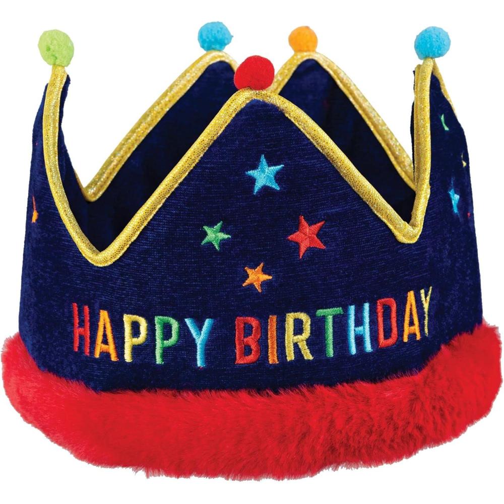 imageColorful Primary Birthday Fabric Crown 75 x 55 1 Pc Stand Out amp Oneofakind Party Headband Premium Material Perfect for Birthday Celebrations