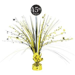 Sparkling Celebration Add-Any-Age Spray Centerpiece – 18″ | Vibrant Multicolor Party Decor with Customizable Age | Ideal for Birthdays, Anniversaries & Milestone Events